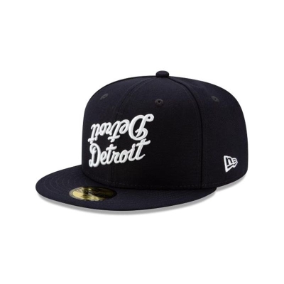 Detroit Tigers Gorra | New Era MLB Team Mirror 59fifty Fitted Cap Mexico - Azules